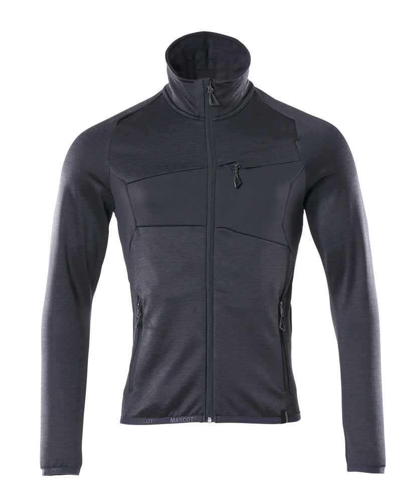 Mascot Accelerate Fleecetrui 18103-316 met rits donker marineblauw(010)