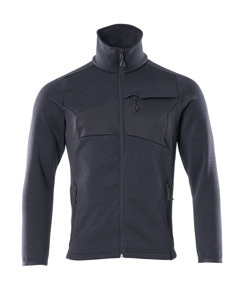 Mascot Accelerate Gebreide trui 18105-951 met rits donker marineblauw(010)