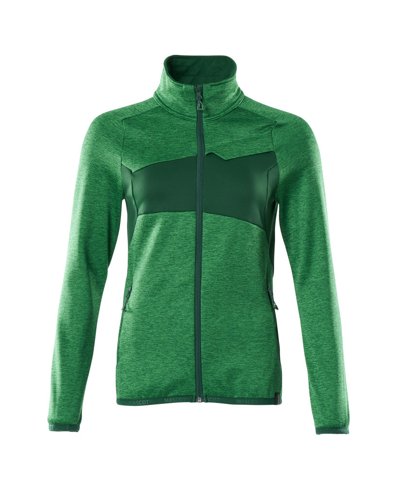Mascot Accelerate Fleecejas 18153-316 met rits helder groen-groen(33303)