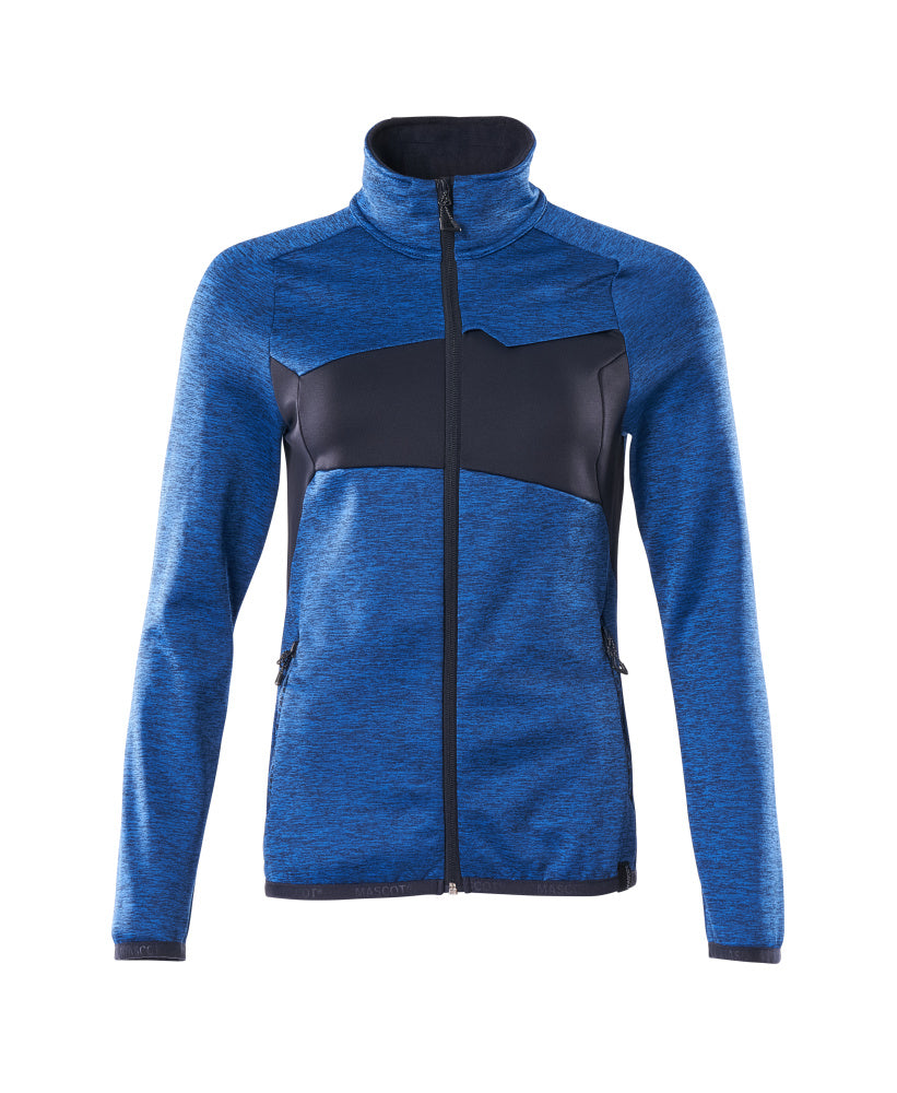 Mascot Accelerate Fleecejas 18153-316 met rits helder blauw-donker marineblauw(91010)
