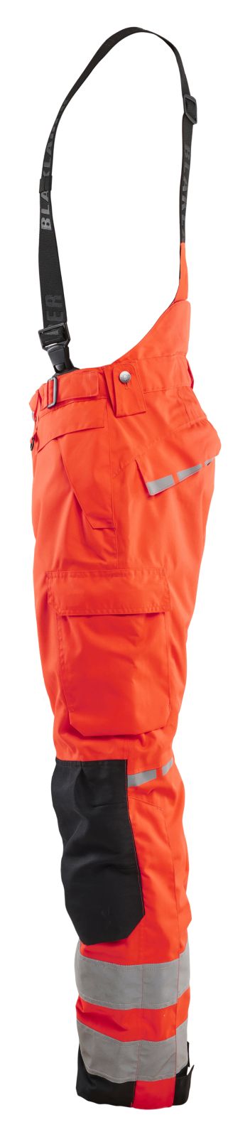 Blaklader High vis Shell Werkbroeken 18671977 HiVis waterdicht fluo rood-zwart(5599)