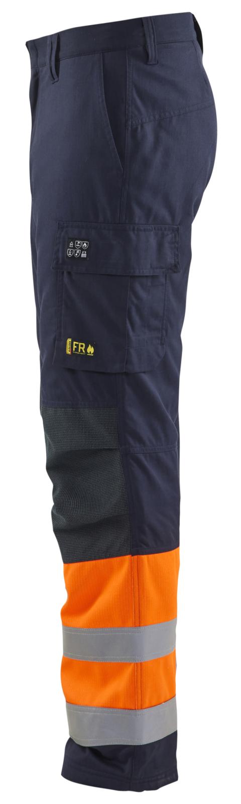 Blaklader Vlamvertragend Multinorm Werkbroeken 18691513 winter inherent vlamwerend HiVis marineblauw-oranje(8953)