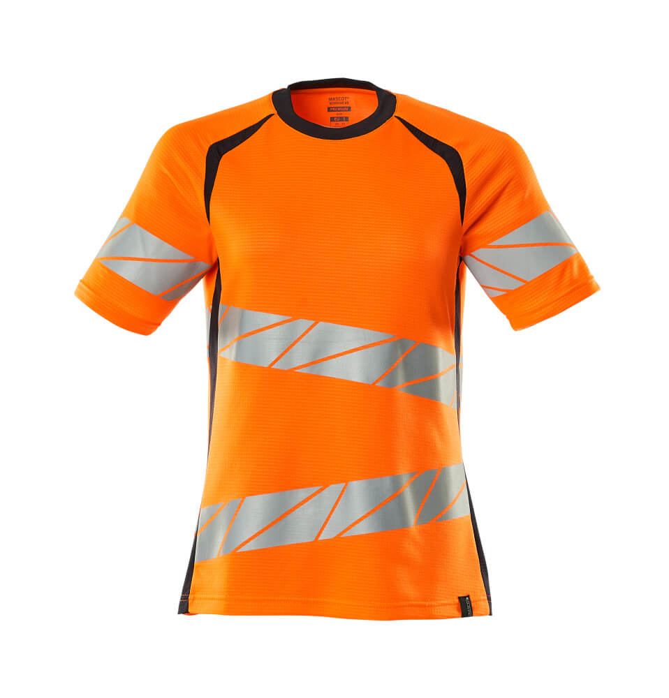Mascot Accelerate Safe Shirts 19092-771 fluo oranje-donker marineblauw(14010)