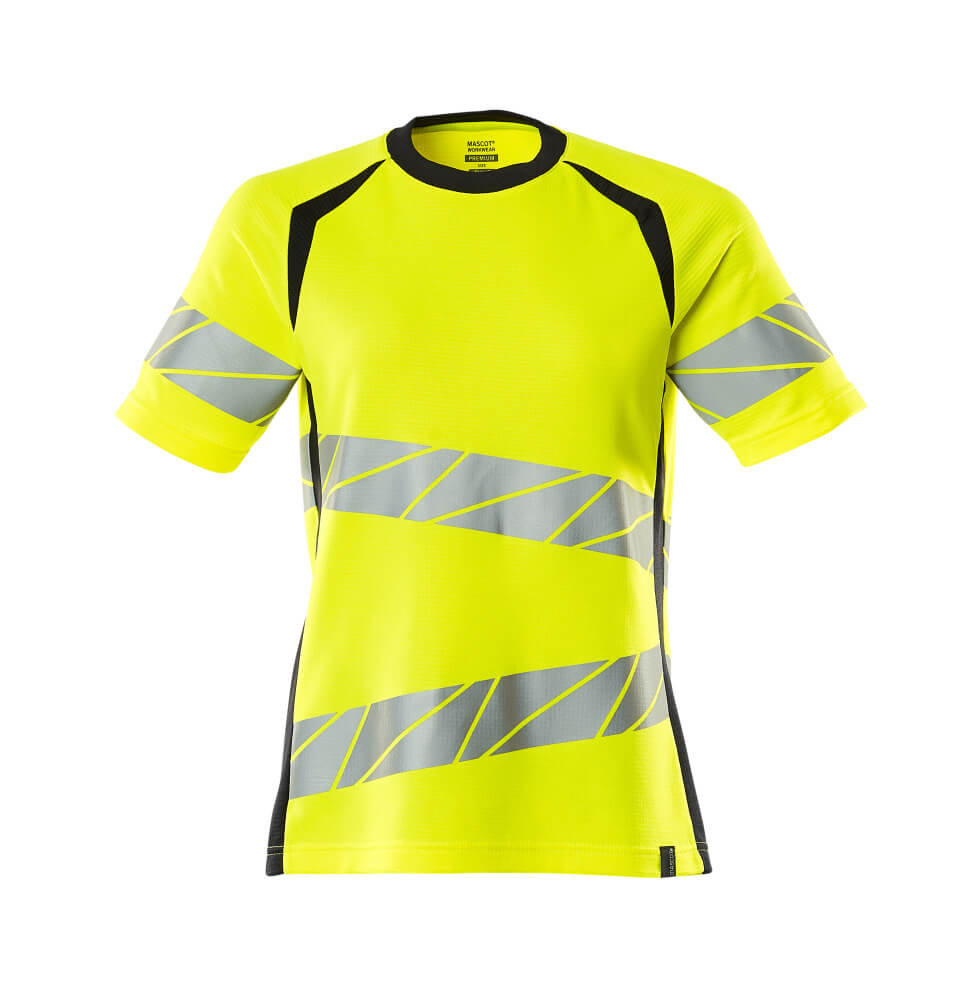 Mascot Accelerate Safe Shirts 19092-771 fluo geel-donker marineblauw(17010)