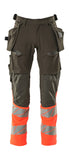 Mascot Accelerate Safe Broeken 19131-711 donker antracietgrijs-fluo rood(18222)