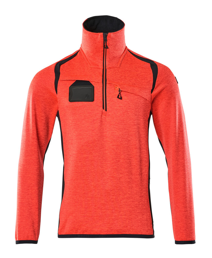 Mascot Accelerate Safe Zipsweaters 19303-316 fluo rood-donkermarine(22210)
