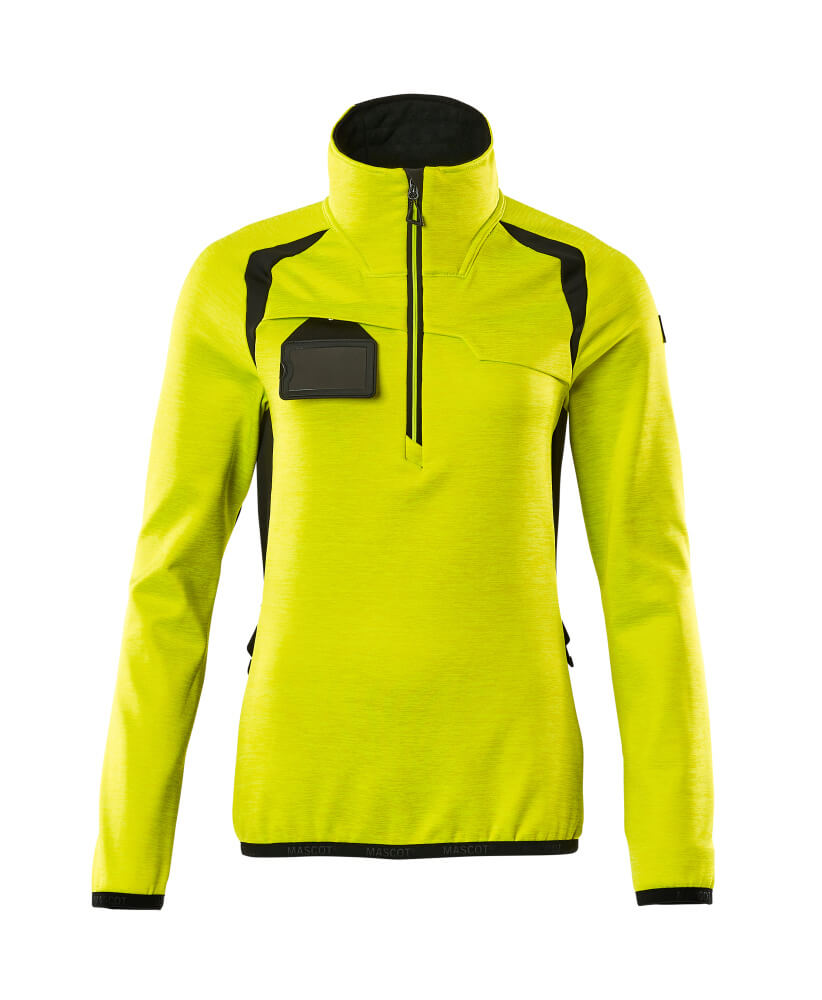Mascot Accelerate Safe Zipsweaters 19353-316 fluo geel-zwart(1709)