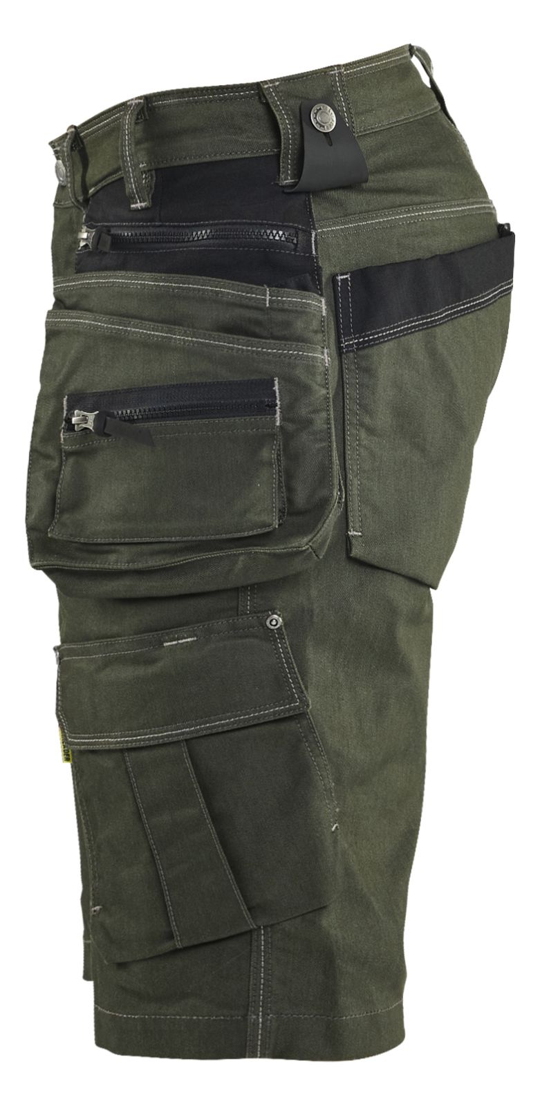 Blaklader Ambacht X1900 Shorts 19921141 denim stretch donker herfstgroen-zwart(4298)