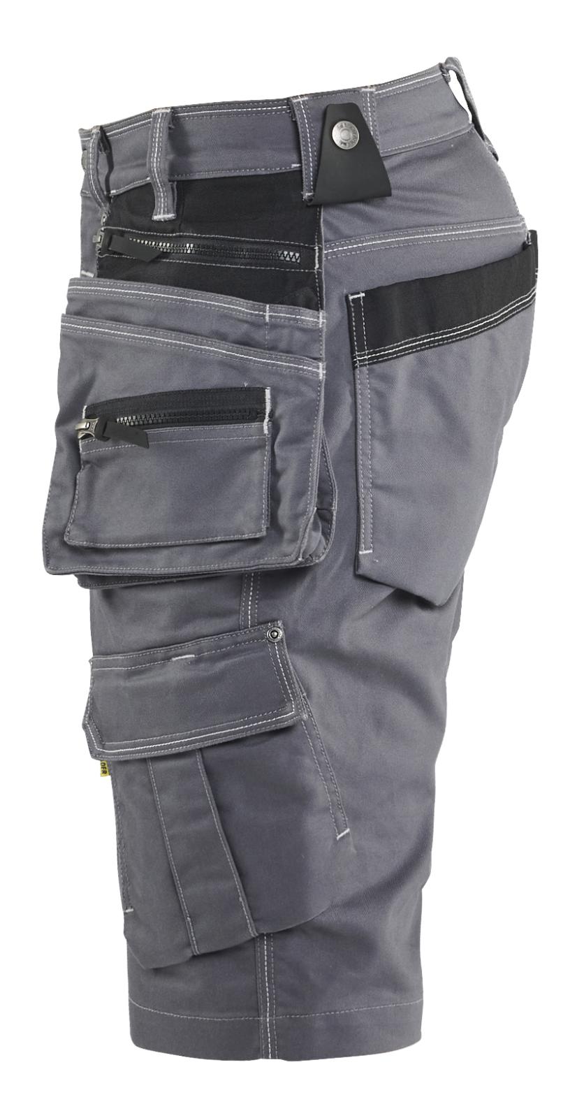 Blaklader Ambacht X1900 Shorts 19921141 denim stretch midden grijs-zwart(9699)