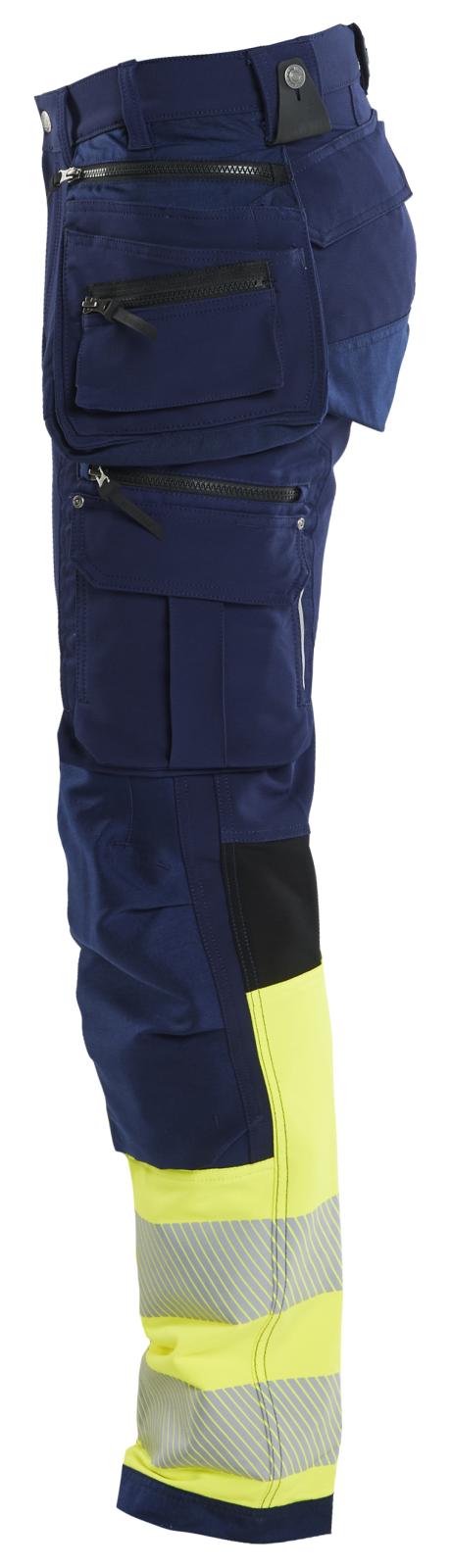 Blaklader Broeken 19931642 marineblauw-fluo geel(8933)