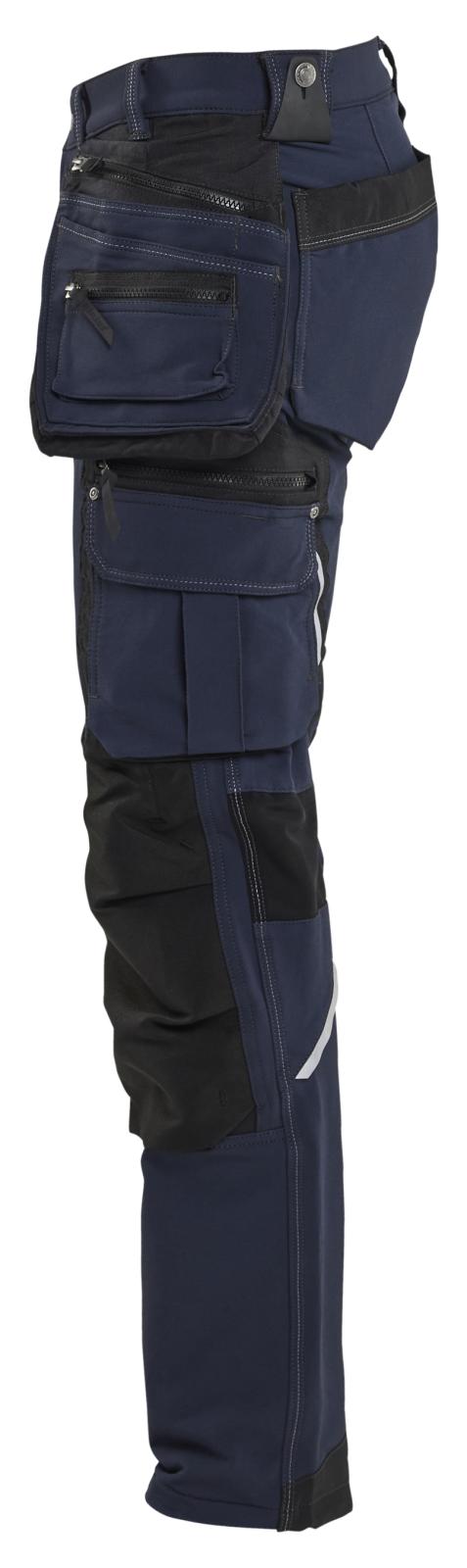 Blaklader Broeken 19981644 met Stretch donker marineblauw-zwart(8699)