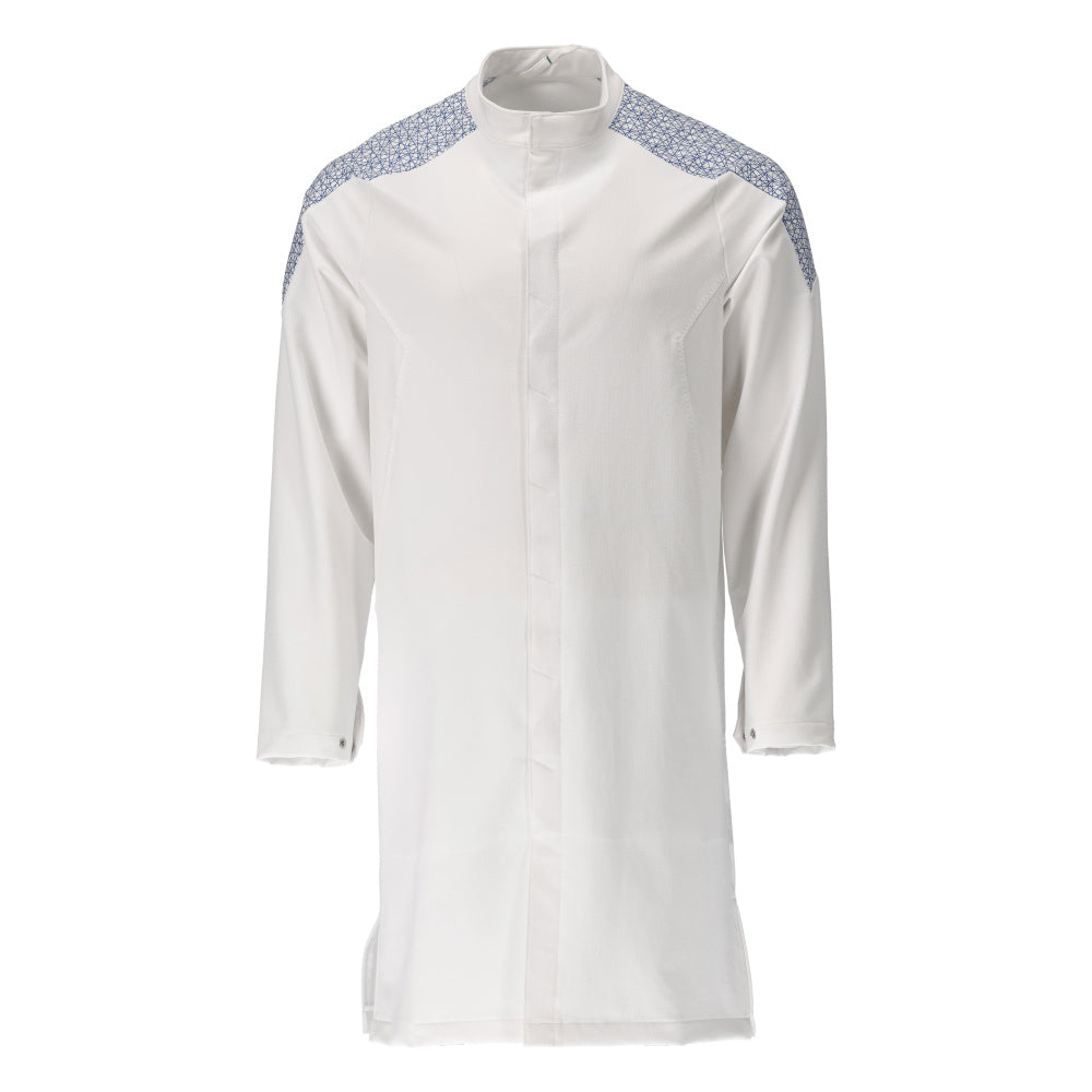 Mascot Food & care Stofjas 20154-511 stretch wit-helder blauw(0691)