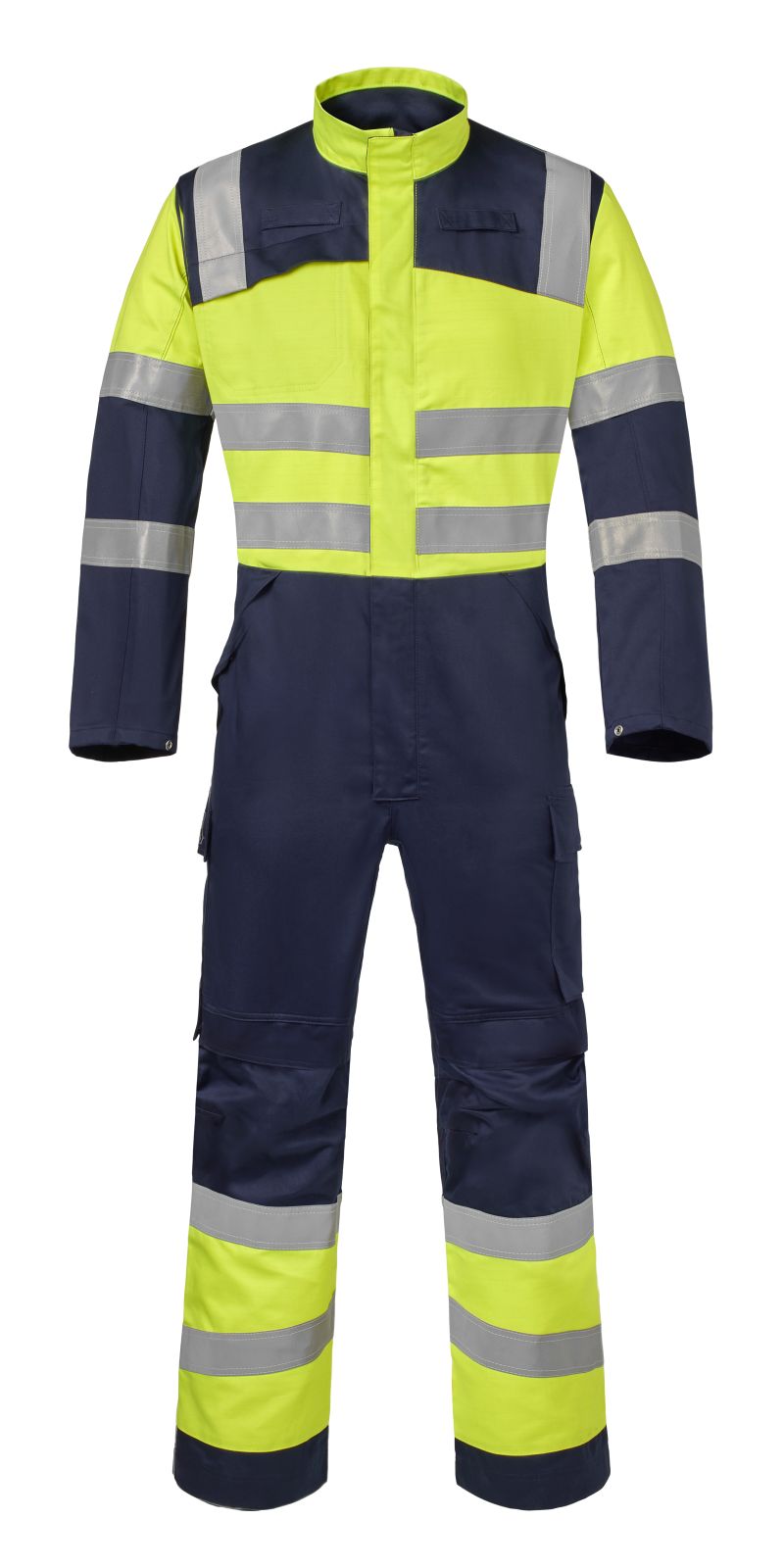 Havep Multi Protector + FR treated Overall 20433 vlamwerend antistatisch HiVis marineblauw-fluo geel(AAA)