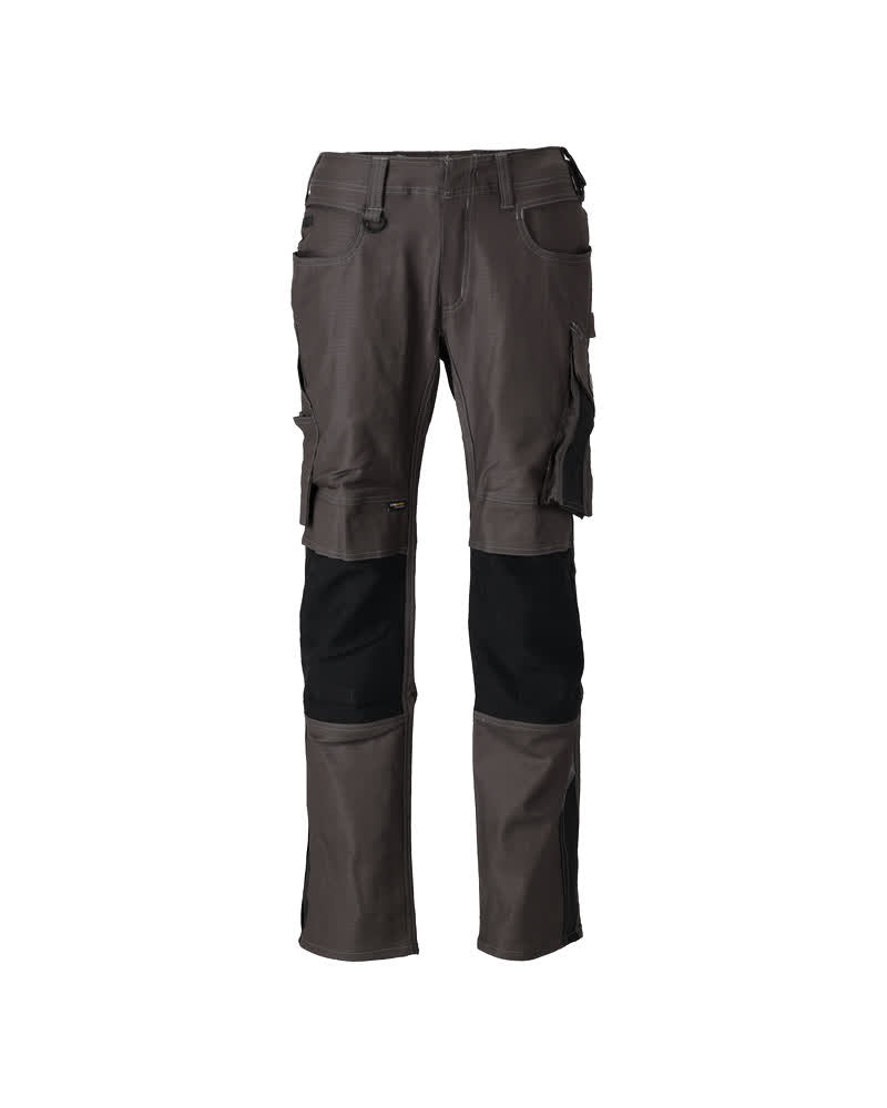 Mascot Unique Broek 21979-459 kniezakken donker antracietgrijs-zwart(1809)