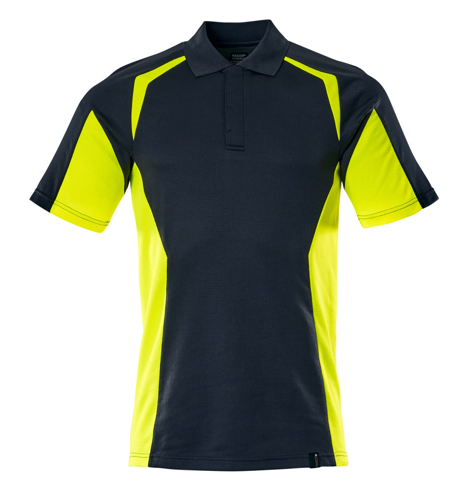 Mascot Accelerate Safe Poloshirt 22083-771 donker marineblauw-fluo geel(01017)