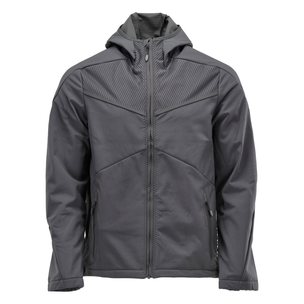 Mascot Customized Softshell jas met capuchon 22102-649 steengrijs(89)