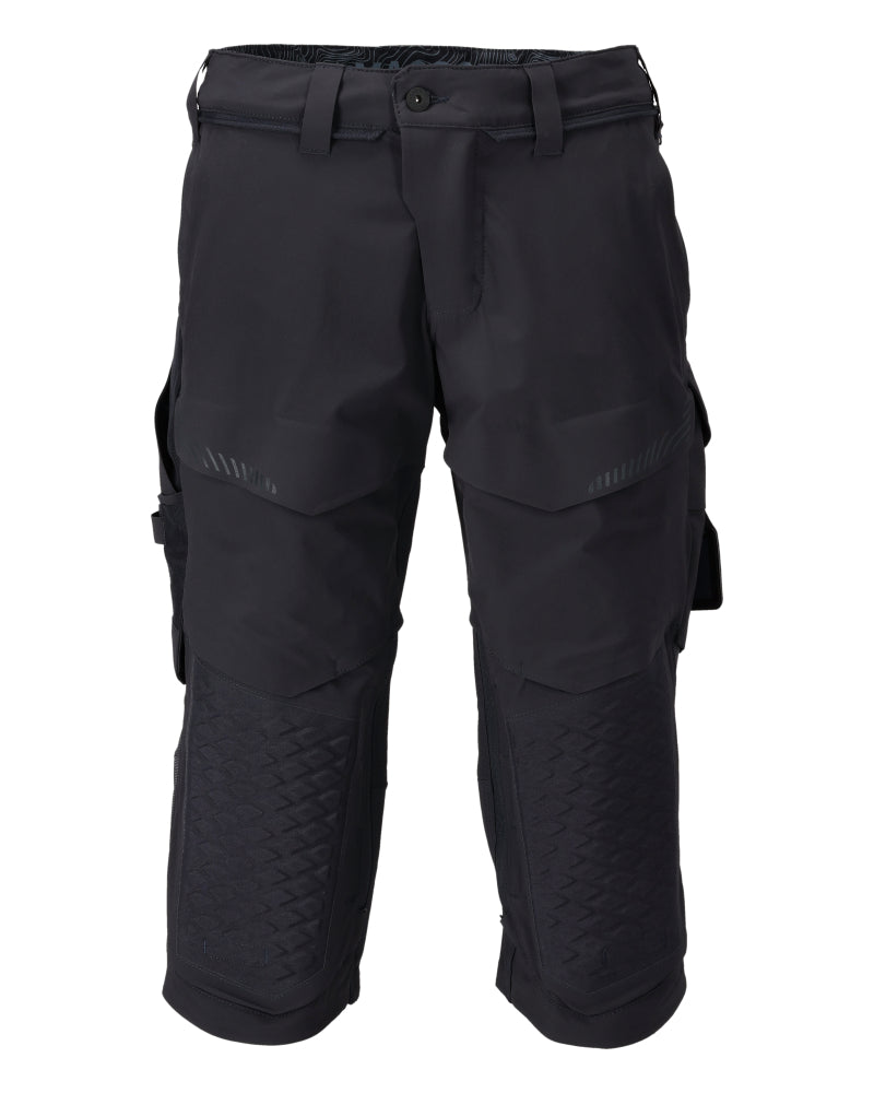 Mascot Customized Driekwart broek 22249-605 kniezakken stretch donker marineblauw(010)