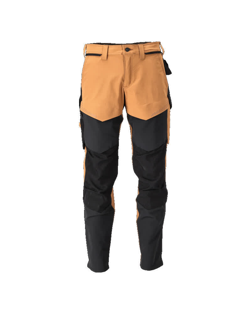 Mascot Customized Broek 22379-311 kniezakken notenbruin-zwart(5409)