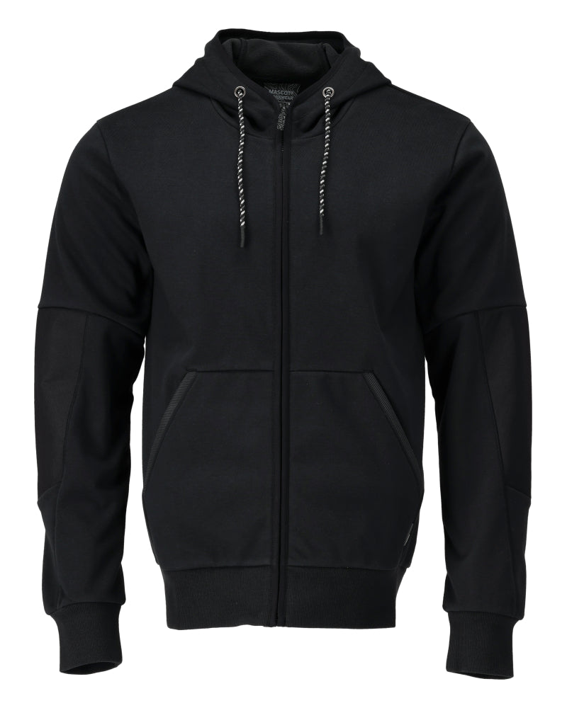 Mascot Customized Capuchontrui 22386-365 rits Premium waterafstotend winddicht modern fit zwart(09)