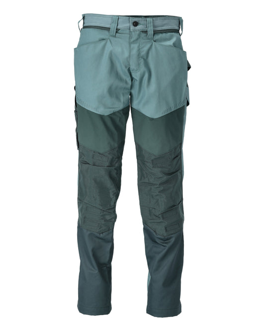 Mascot Customized Broek 22479-230 kniezakken Cordura lichtgewicht Stretch Zones lichtbosgroen-bosgroen(3534)