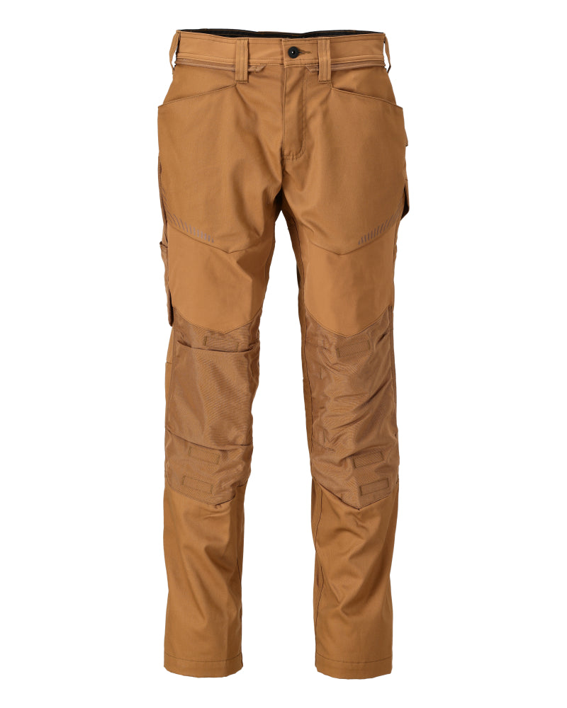 Mascot Customized Broek 22479-230 kniezakken Cordura lichtgewicht Stretch Zones notenbruin(54)