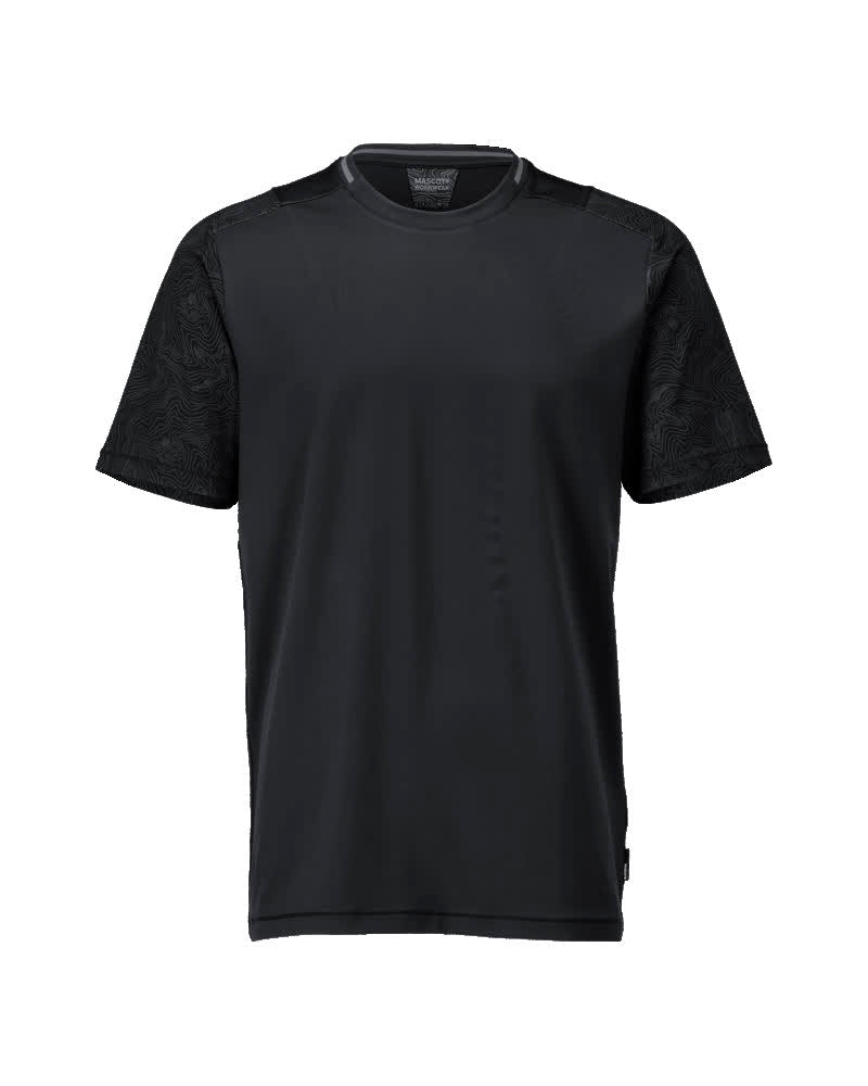 Mascot Customized T-shirt 22482-618 korte mouwen Premium vochtregulerend Modern fit zwart(09)