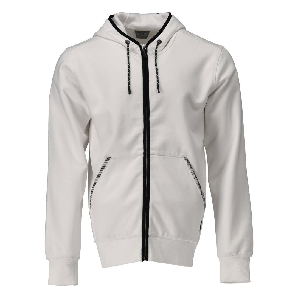 Mascot Customized Capuchontrui 22486-378 rits Premium Modern fit wit(06)