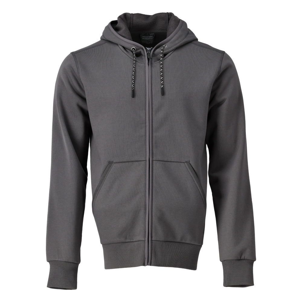 Mascot Customized Capuchontrui 22486-378 rits Premium Modern fit steengrijs(89)