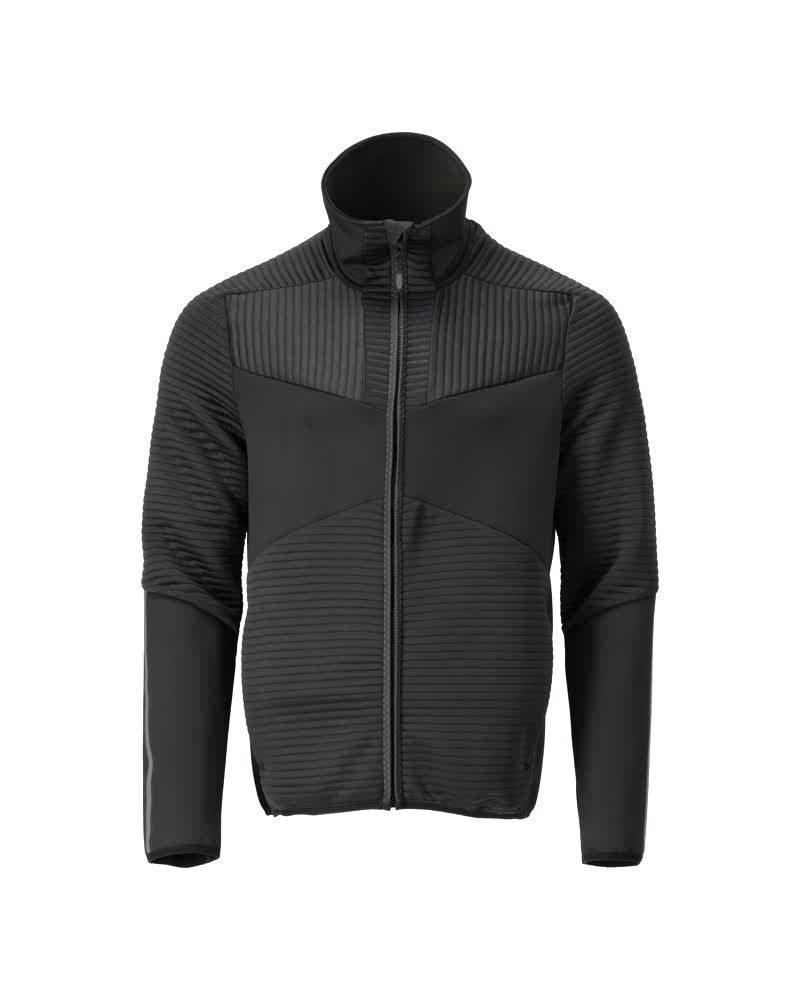 Mascot Customized Fleecetrui 22503-681 rits zwart(09)