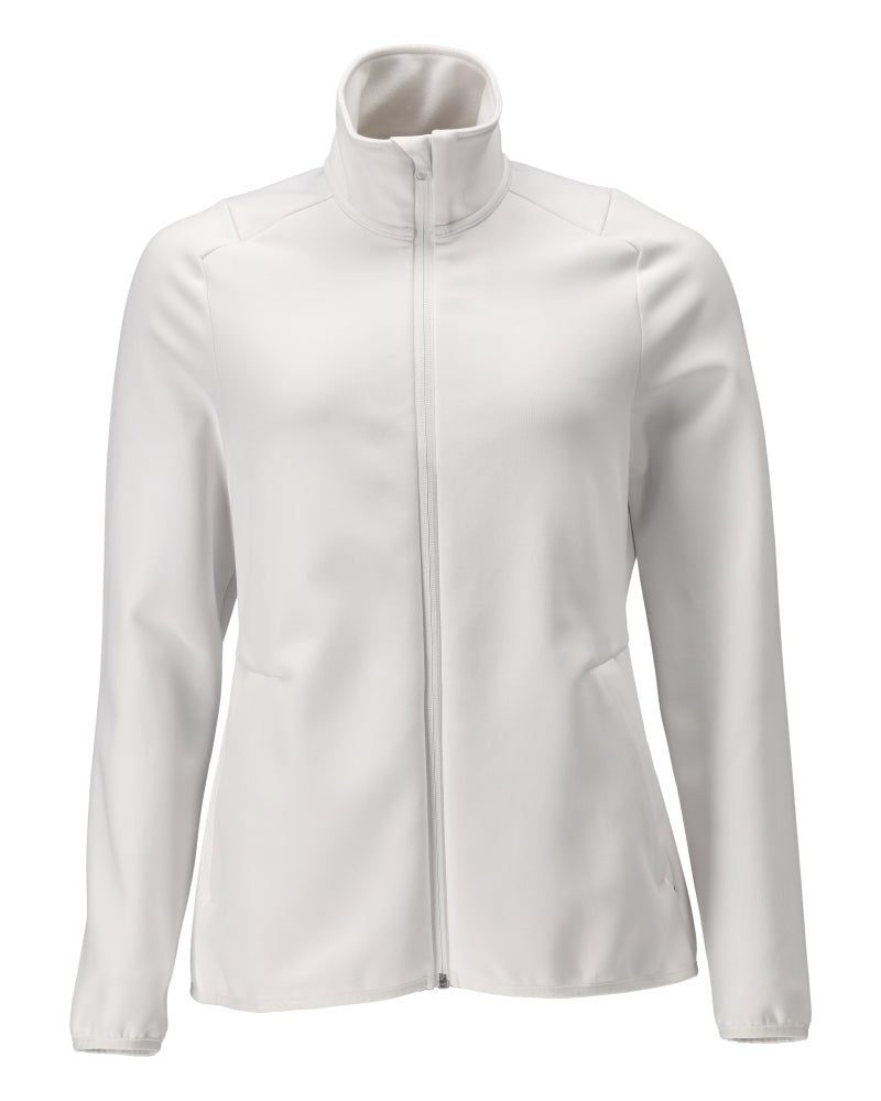 Mascot Customized Fleecetrui 22553-608 rits vrouwelijke pasvorm wit(06)