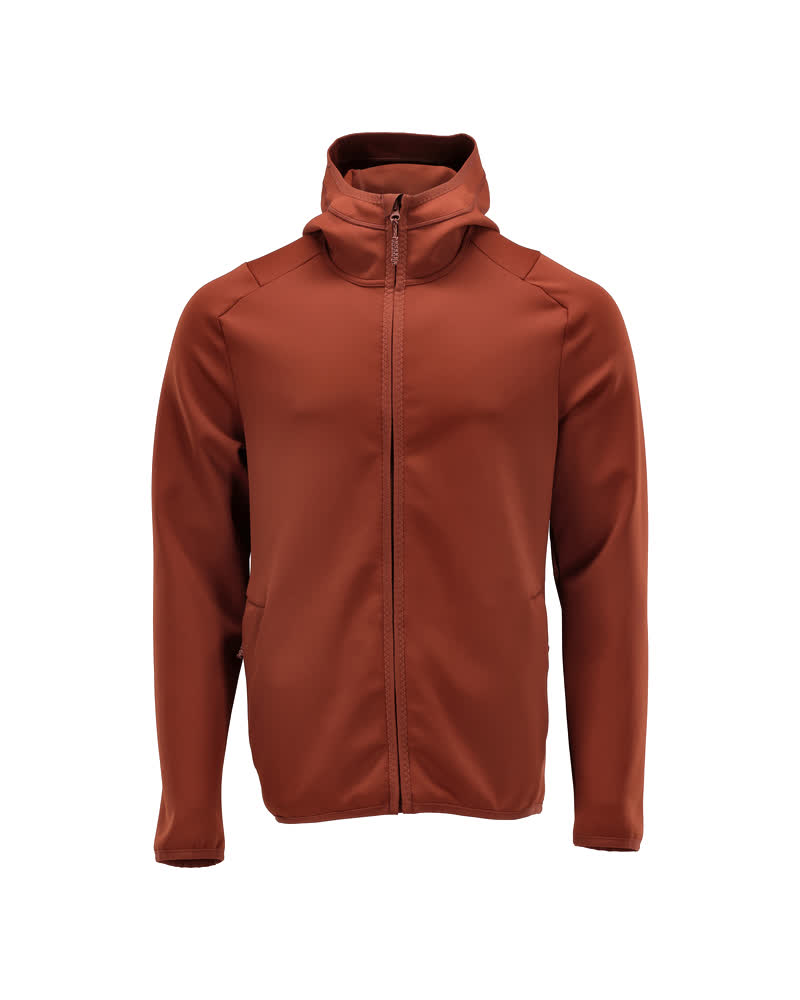 Mascot Customized Fleecetrui met capuchon 22586-608 herfstrood(24)