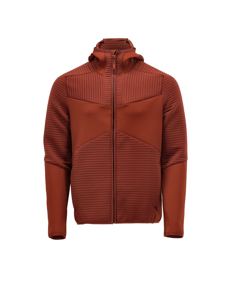 Mascot Customized Fleece capuchontrui met rits 22603-681 herfstrood(24)