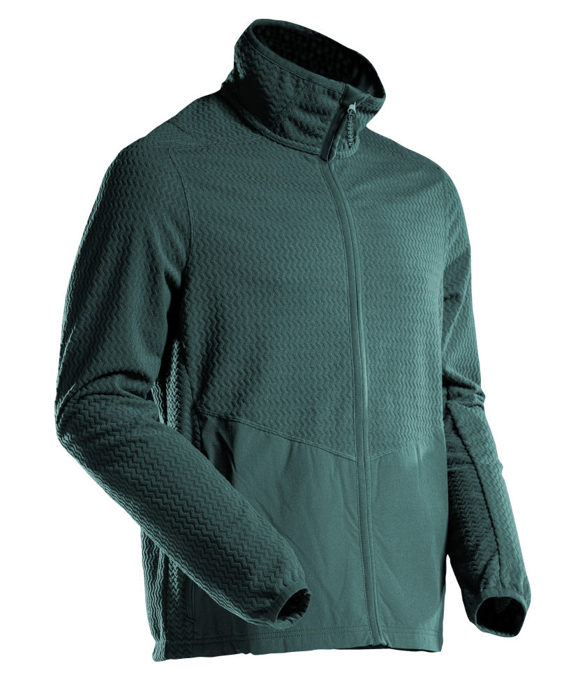 Mascot Customized trui 22803-639 microfleece rits bosgroen(34)