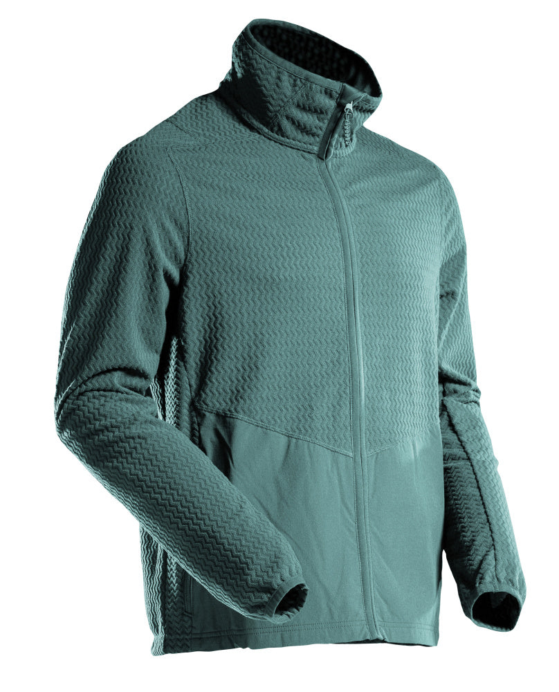 Mascot Customized trui 22803-639 microfleece rits lichtbosgroen(35)