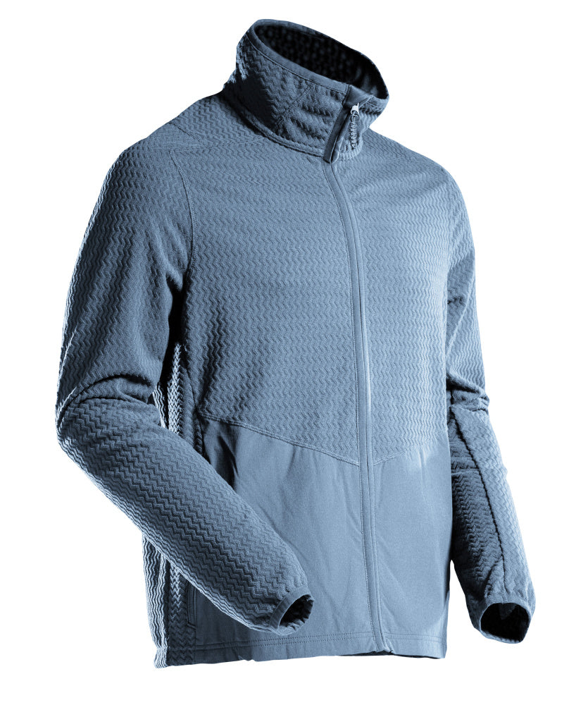 Mascot Customized trui 22803-639 microfleece rits steenblauw(85)