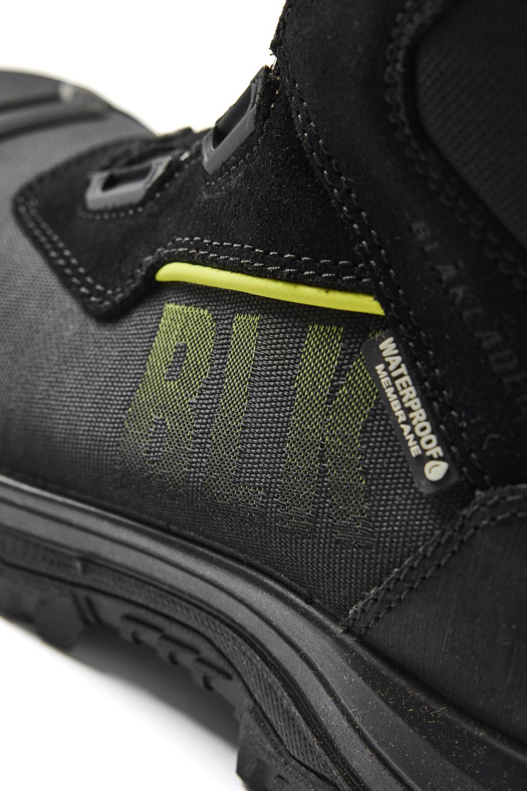 Blaklader New Shoes Storm Veiligheidsschoenen 24780 hoog S3 SRC HRO WR CI zwart-fluo geel(9933)
