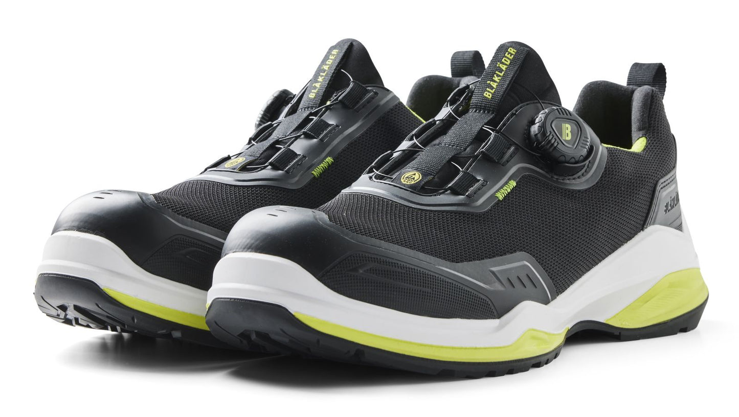 Blaklader New Shoes Striker Veiligheidsschoenen 24860 S3S FO SR HRO SC zwart-limoengroen(9943)