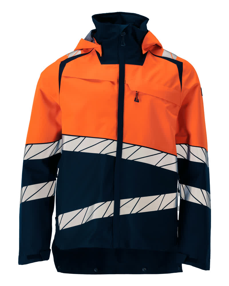 Mascot Accelerate safe Jas 25001-231 shell HiVis donker marineblauw-fluu oranje(01014)