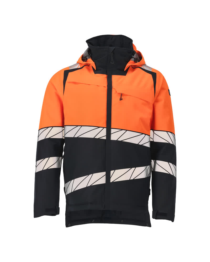 Mascot Accelerate safe Winterjas 25035-231 HiVis donker marineblauw-fluu oranje(01014)