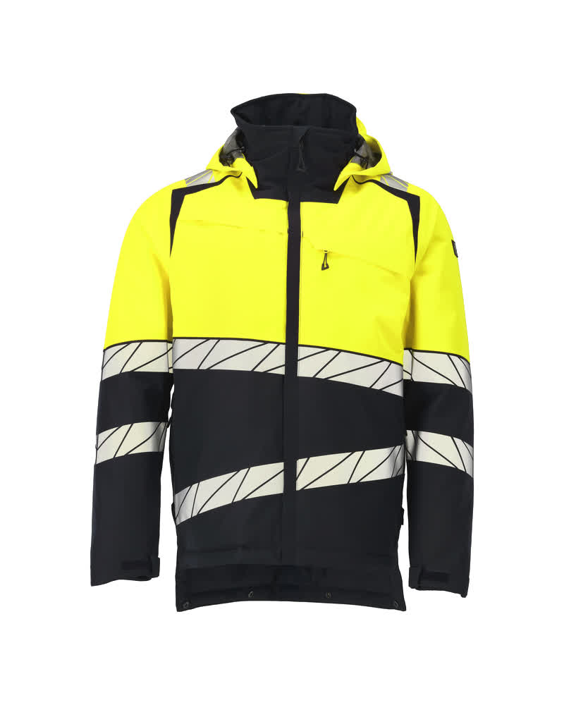 Mascot Accelerate safe Winterjas 25035-231 HiVis donker marineblauw-fluo geel(01017)