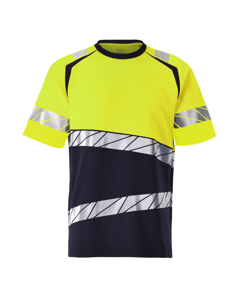 Mascot Accelerate safe T-shirt 25082-771 HiVis donker marineblauw-fluo geel(01017)
