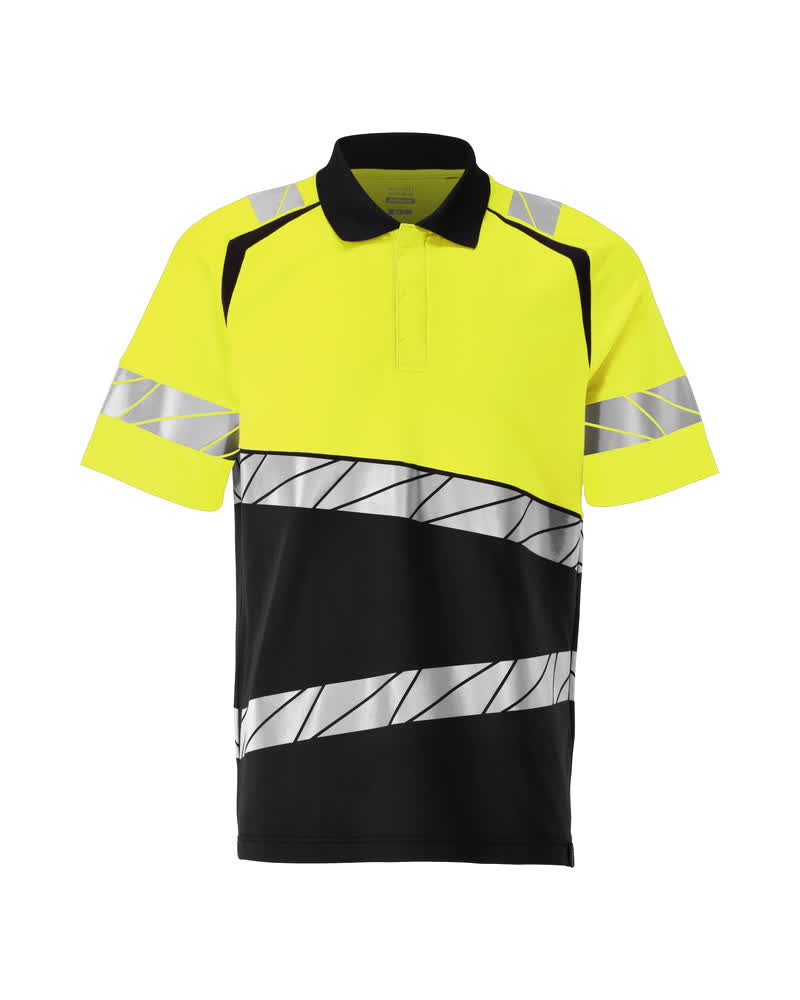 Mascot Accelerate safe Poloshirt 25083-771 HiVis zwart-fluo geel(0917)