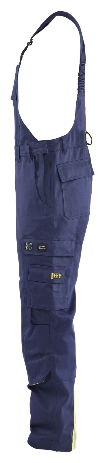 Blaklader bretelbroeken 26011501 marineblauw-fluo geel(8933)