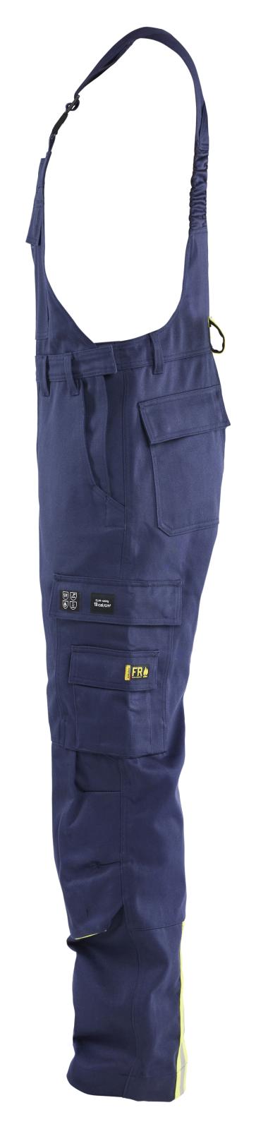 Blaklader bretelbroeken 26011501 marineblauw-fluo geel(8933)
