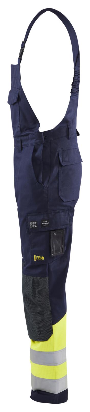 Blaklader tuinbroek 26071514 marineblauw-fluo geel(8933)