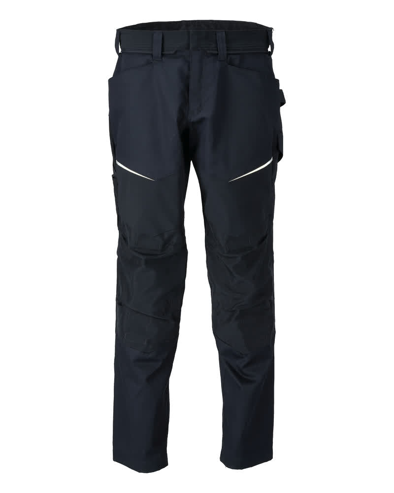 Mascot Customized Broek 26079-230 kniezakken stretch donker marineblauw(010)