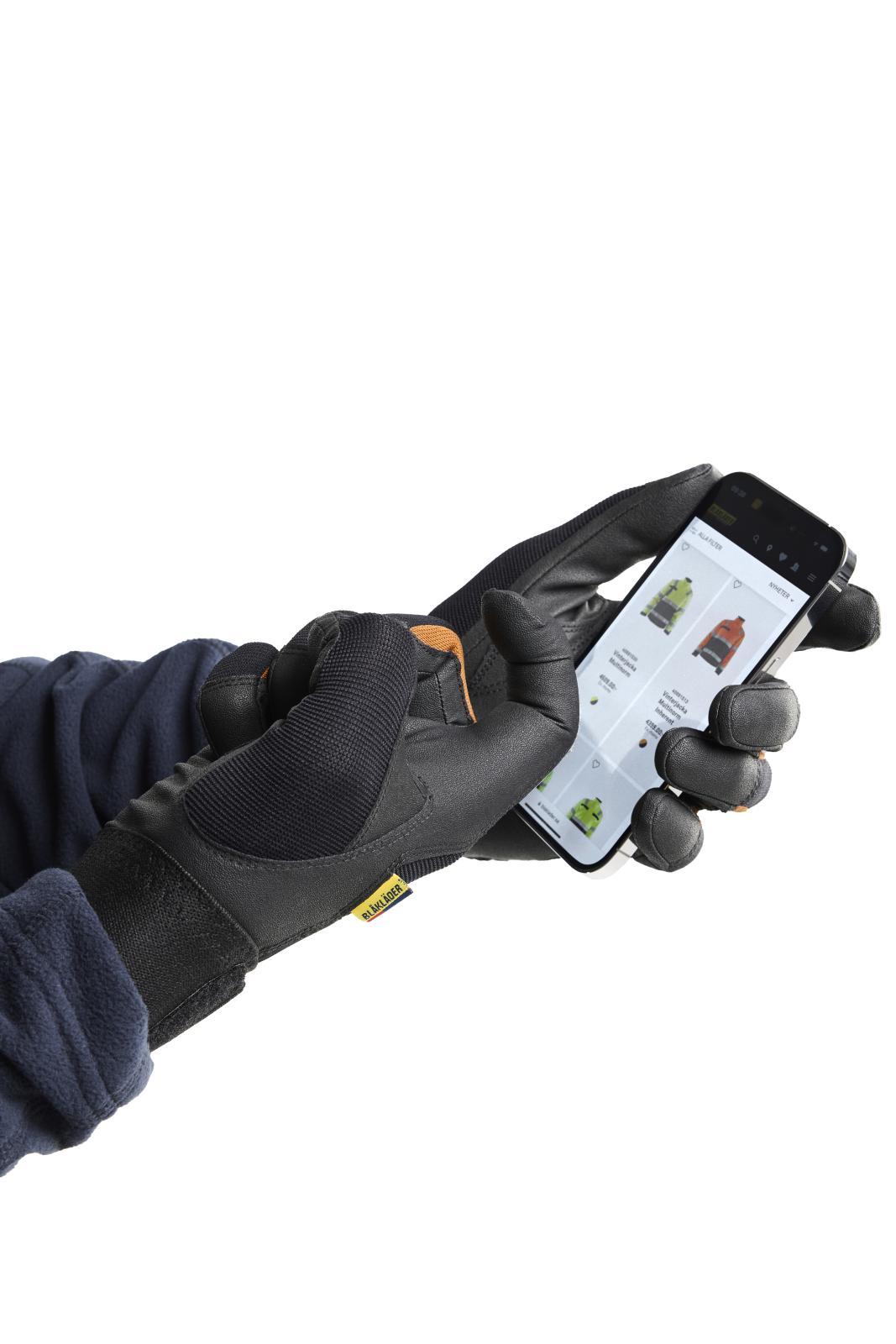 Blaklader Handschoenen Supreme Strong Werkhandschoenen 28621418 touch klittenband zwart-roestbruin(9940)