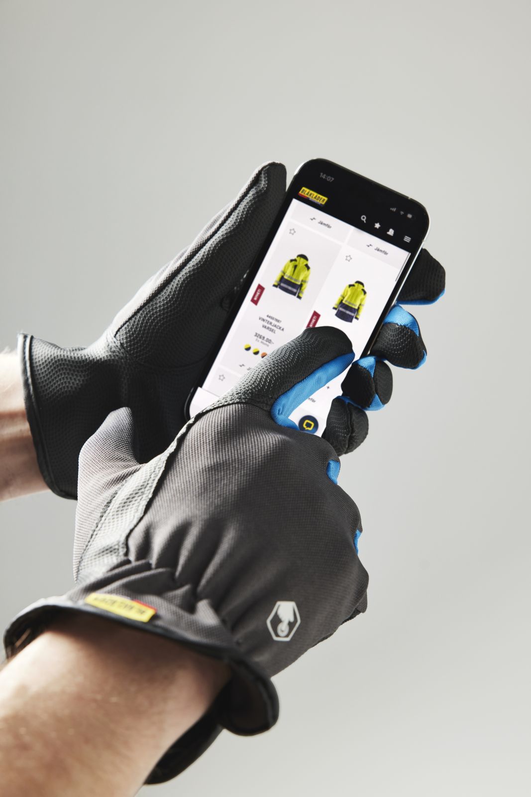 Blaklader Touch handschoenen 28731404 kort manchet antraciet grijs(9700)