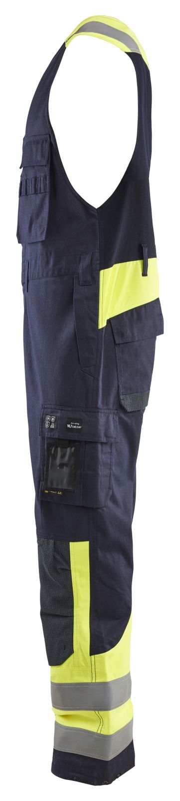 Blaklader Vlamvertragend Amerikaanse Overalls 28871512 Inherent vlamwerend antistatisch waterafstotend Mouwloos marineblauw-fluo geel(8933)