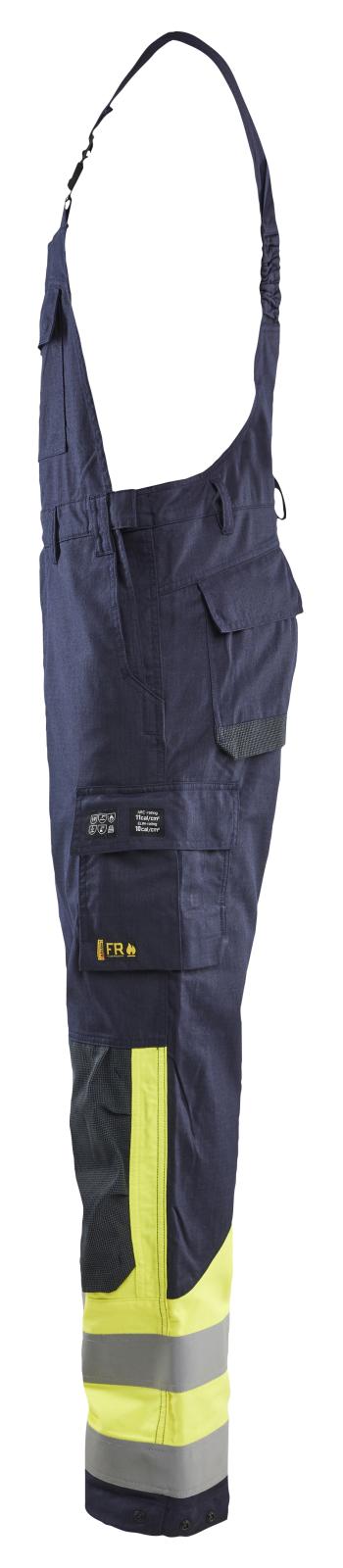 Blaklader Vlamvertragend APC 2 Multinorm Bretelbroeken 28901512 Inherent marineblauw-fluo geel(8933)